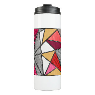Rainbow Stripes Abstract Design Thermal Tumbler