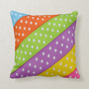 Rainbow Stripes American Mojo Pillow