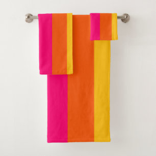 Rainbow Stripes Bath Towel Set