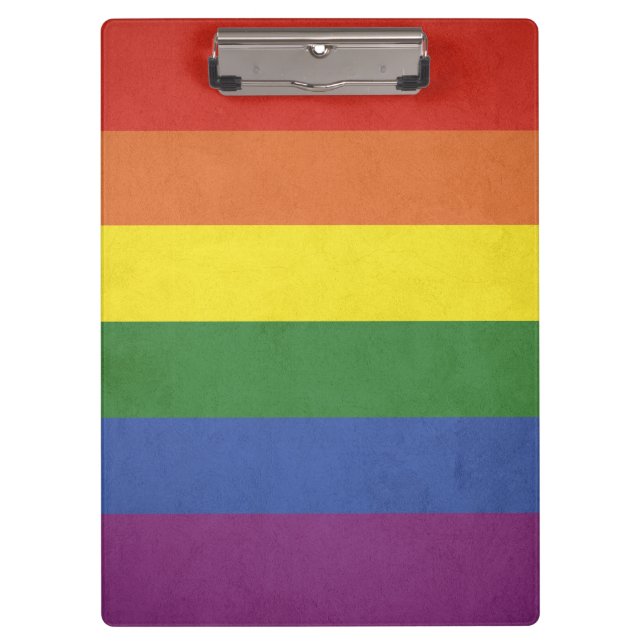 Rainbow stripes clipboard (Front)