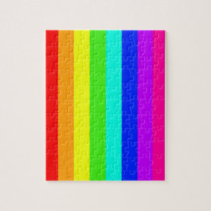 rainbow stripes colourful bars jigsaw puzzle