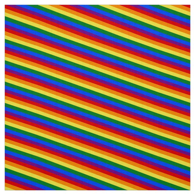 Rainbow Stripes Fabric (Swatch)