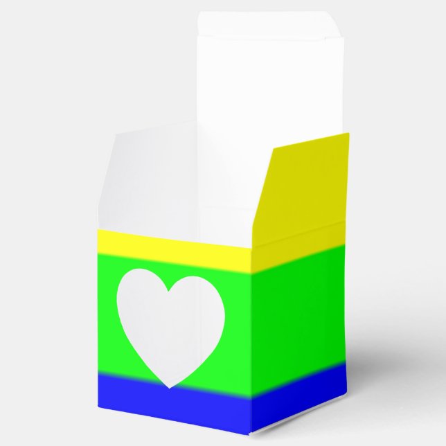 Rainbow Stripes Favour Box (Opened)