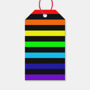 Rainbow Stripes Gift Tags