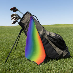 Rainbow Stripes Golf Towel
