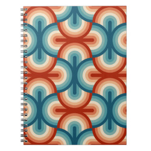 Rainbow stripes illustration pattern notebook