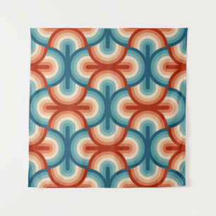 Rainbow stripes illustration pattern tapestry