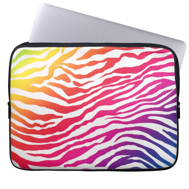 Rainbow Stripes Laptop Sleeve (Front)