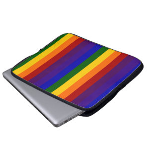 Rainbow Stripes Laptop Sleeve