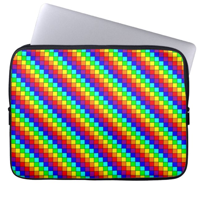 Rainbow Stripes - Laptop Sleeve (Front)