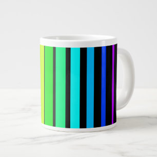 Rainbow Stripes Large Coffee Mug