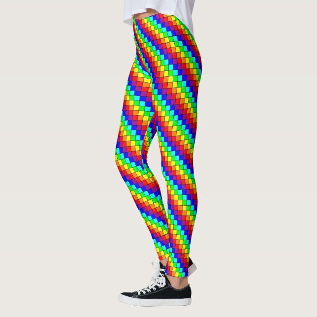 Rainbow Stripes - Leggings (Left)