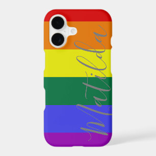 Rainbow Stripes LGBT Personalised Name