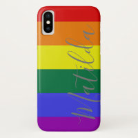 Rainbow Stripes LGBT Personalized Name