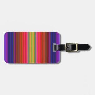 Rainbow Stripes Luggage Tag