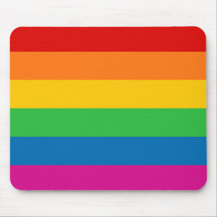 Rainbow Stripes Mouse Pad