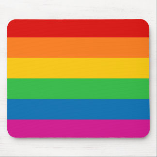 Rainbow Stripes Mouse Pad