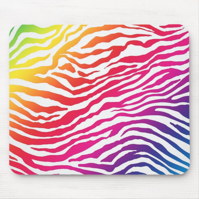 Rainbow Stripes Mouse Pad (Front)