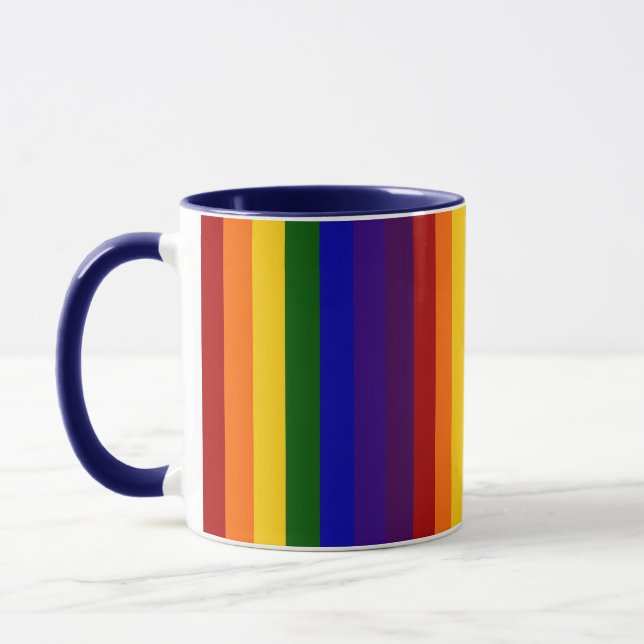 Rainbow Stripes Mug (Left)