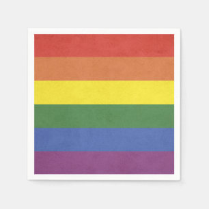 Rainbow stripes napkin