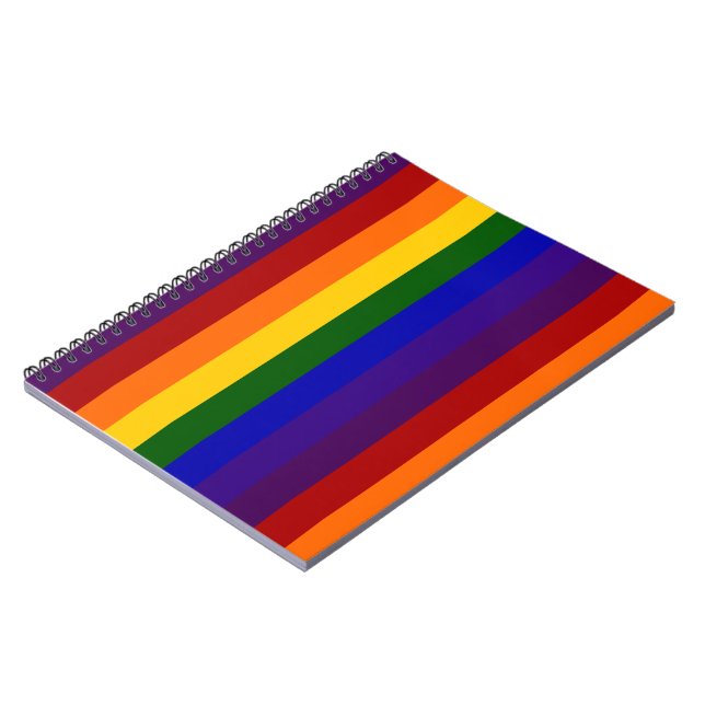 Rainbow Stripes Notebook (Left Side)