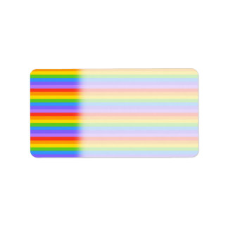 Rainbow Stripes Pattern. Label