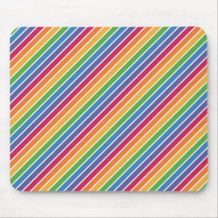 Rainbow Stripes Pattern Mouse Pad