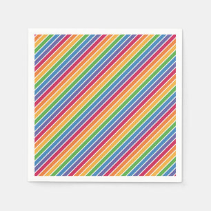 Rainbow Stripes Pattern Napkin