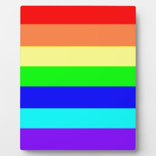 Rainbow Stripes Plaque