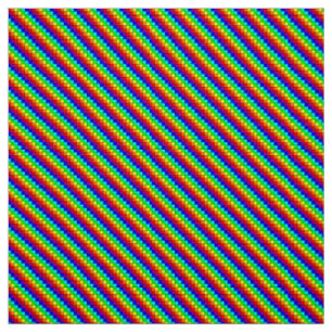 Rainbow Stripes - Polyester Poplin Fabric