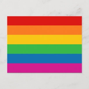 Rainbow Stripes Postcard