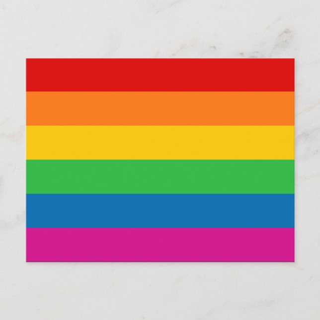 Rainbow Stripes Postcard (Front)