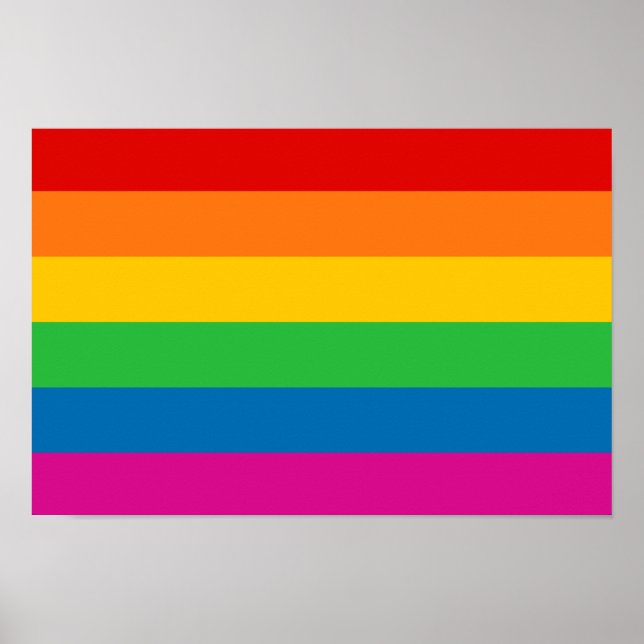 Rainbow Stripes Poster (Front)