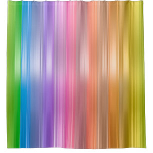 Rainbow Stripes Shower Curtain