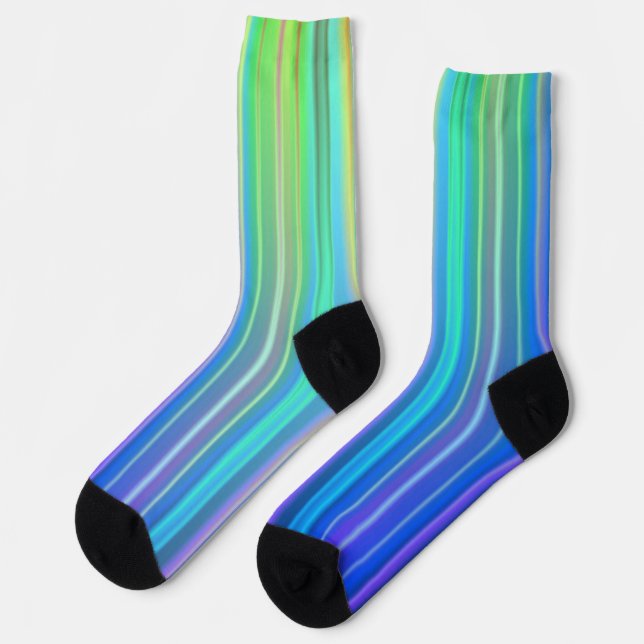Rainbow Stripes Socks (Left)