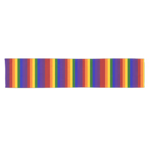 Rainbow Stripes Table Runner