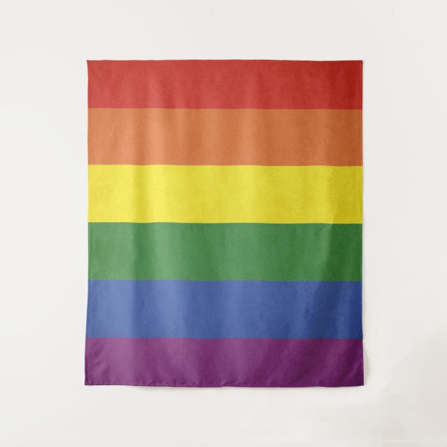 Rainbow stripes tapestry (Front)