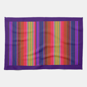 Rainbow Stripes Tea Towel