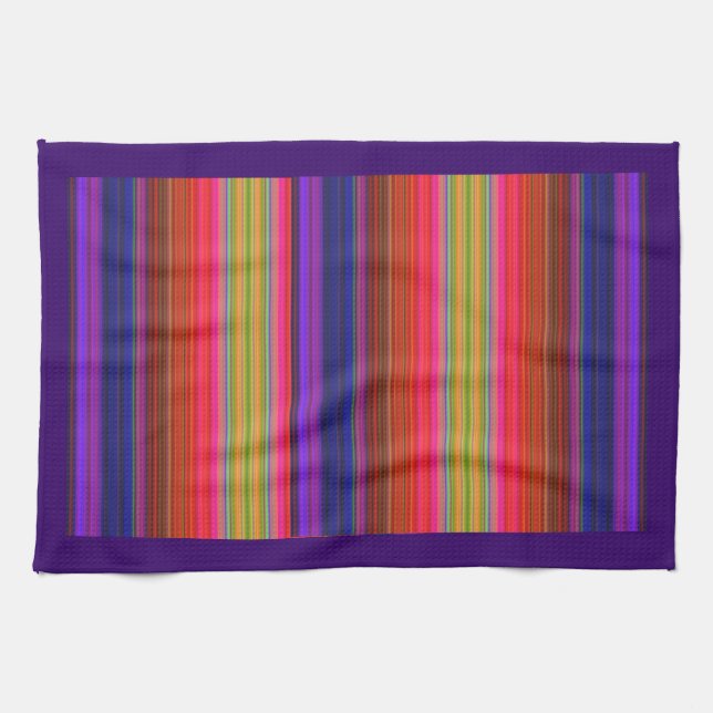 Rainbow Stripes Tea Towel (Horizontal)