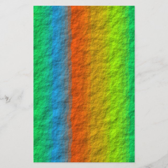 RAINBOW STRIPES TEXTURE STATIONERY (Front)