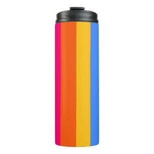 Rainbow Stripes Thermal Tumbler