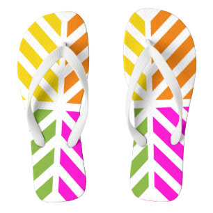 Rainbow Stripes Thongs