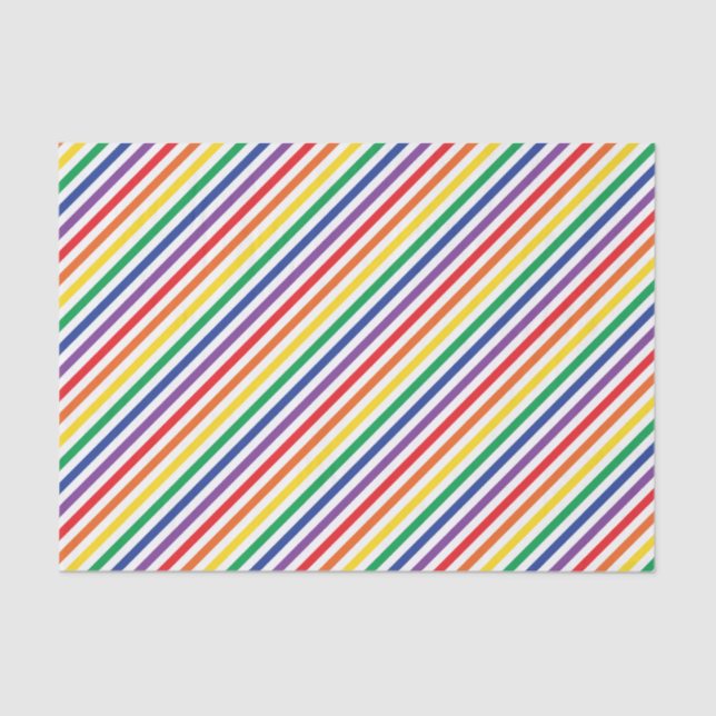 Rainbow Stripes Tissue Paper (Front)