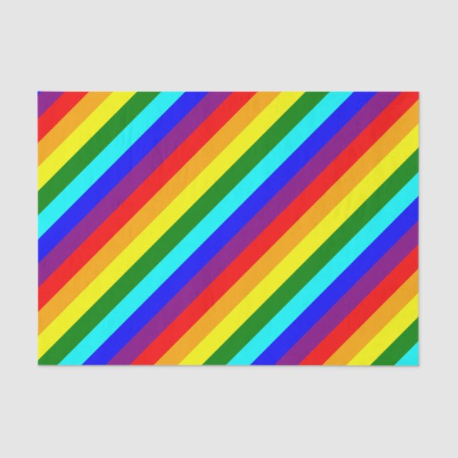Rainbow Stripes Tissue Paper (Front)