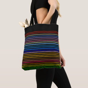Rainbow Stripes Tote Bag