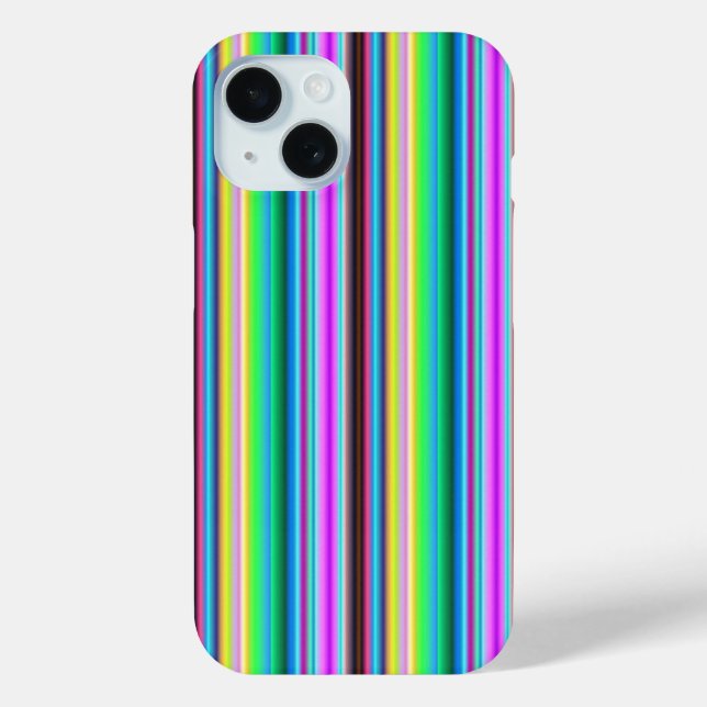 Rainbow Strips - Pattern Case-Mate iPhone Case (Back)