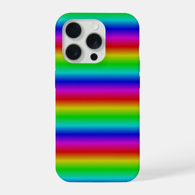 Rainbow Strips - Pattern iPhone Case (Back)