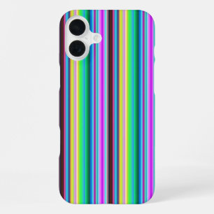 Rainbow Strips - Pattern iPhone 16 Plus Case