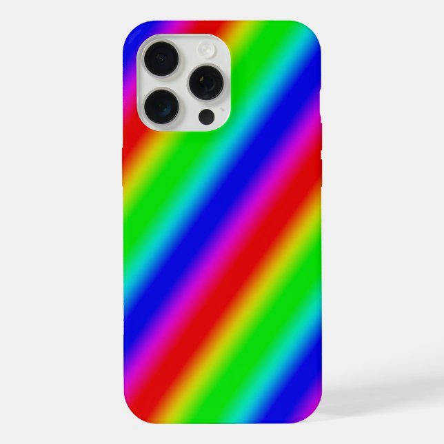 Rainbow Strips - Pattern iPhone Case (Back)