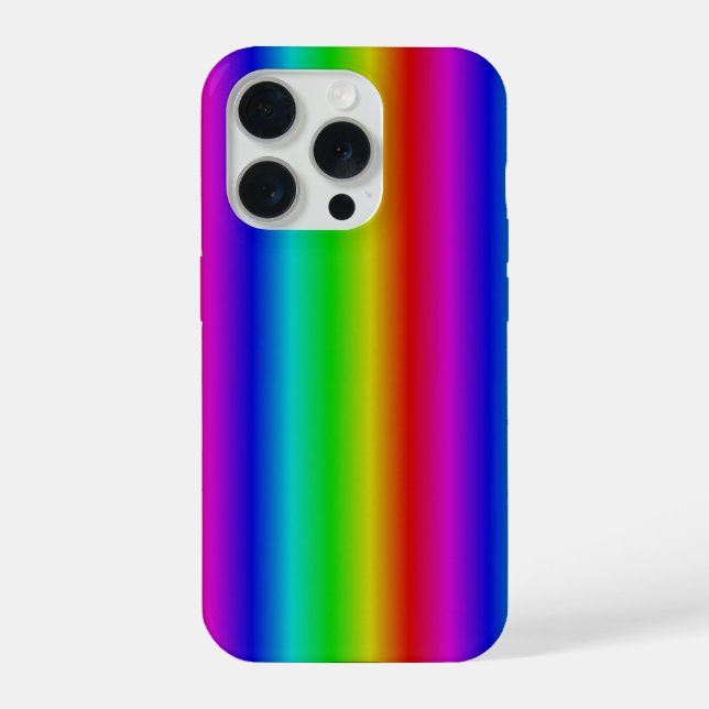 Rainbow Strips - Pattern iPhone Case (Back)
